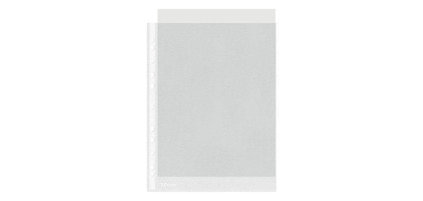 Pochettes perforées Esselte A4 polypropylène grainé 3,8/100e - Boîte de 100