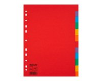 Colored A4 divider Esselte 12 neutral multicolored tabs - 1 set of 12