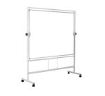 Tableau blanc émaillé pivotant Plus NF double face 120 x 180 cm