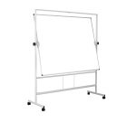 Tableau blanc émaillé pivotant Plus NF double face 120 x 150 cm