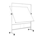 Tableau blanc émaillé pivotant Plus NF double face 120 x 150 cm