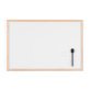 Tableau blanc laqué cadre bois 40 x 60 cm Bi-Office