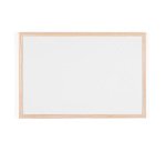 Tableau blanc laqué cadre bois 40 x 60 cm Bi-Office