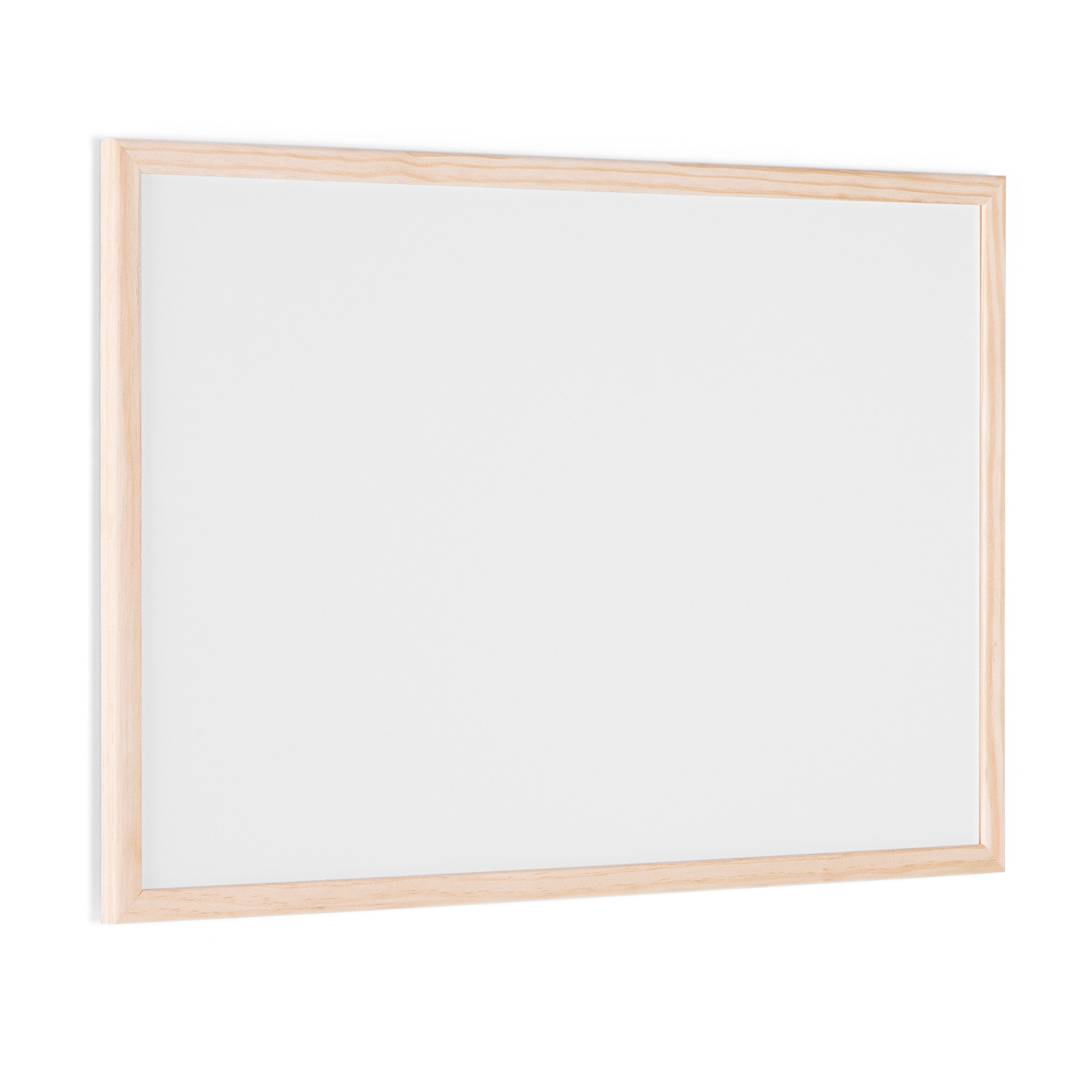 Tableau Blanc Basic Bi-Office 90x60 Cm - Surface Noire Ou Verte Pour Craie, Cadre MDF Noir, Idéal Bureau Ou Maison