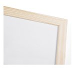 Tableau blanc laqué cadre bois 40 x 60 cm Bi-Office