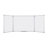 Tableau blanc magnétique Maya Trio Bi-Office, surface en acier laqué, cadre en aluminium, 90 x 60 cm