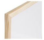 Tableau mixte liège / blanc laqué magnétique cadre bois Bi-Office