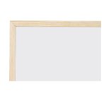 Tableau mixte liège / blanc laqué magnétique cadre bois Bi-Office