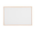 Tableau blanc laqué cadre bois 60 x 90 cm Bi-Office