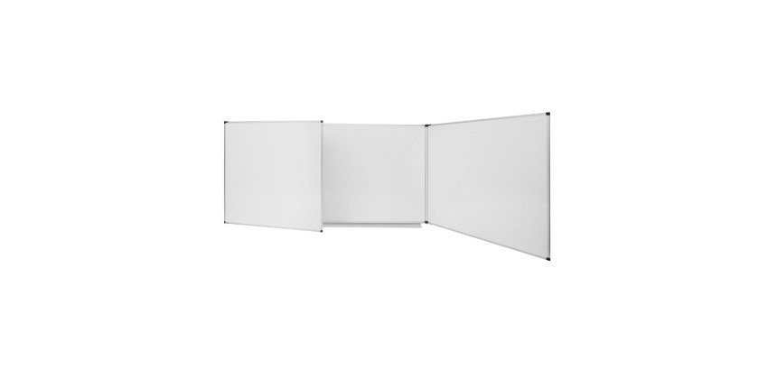 Tableau triptyque blanc émaillé Trio Maya NF 120 x 200 cm Bi-Office