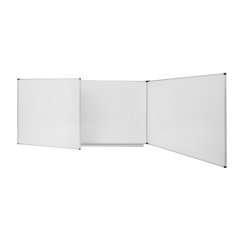 Tableau triptyque blanc émaillé Trio Maya NF 100 x 200 cm Bi-Office
