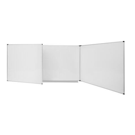 Tableau triptyque blanc émaillé Trio Maya NF 100 x 200 cm Bi-Office
