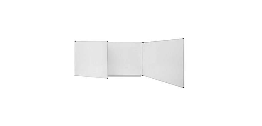 Tableau triptyque blanc émaillé Trio Maya NF 100 x 200 cm Bi-Office