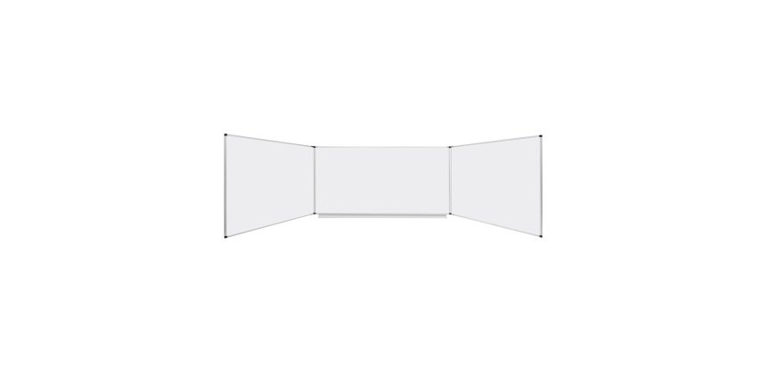 White magnetic board Trio Maya Bi-Office, steel ceramic surface, aluminum frame, 120 x 90 cm