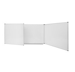 Witbord drieluik geëmailleerd Trio Maya NF 90 x 120 cm Bi-Office