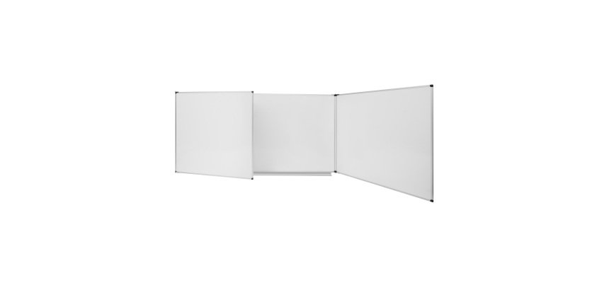 Tableau triptyque blanc émaillé Trio Maya NF 100 x 150 cm Bi-Office