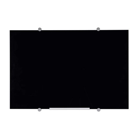 Pizarra vidrio magnetica blanca Flow Bi Office 120 X 90 cm negro