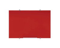 Weißwandtafel in magnetischem Glas Flow Bi-Office, 120 x 90 cm