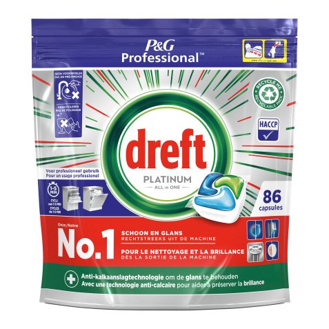 Boîte de 86 tablettes vaisselle Dreft Platinum All in 1