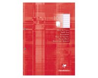 Notepad Clairefontaine 2 holes A4 - squared 4 x 8 - 100 sheets