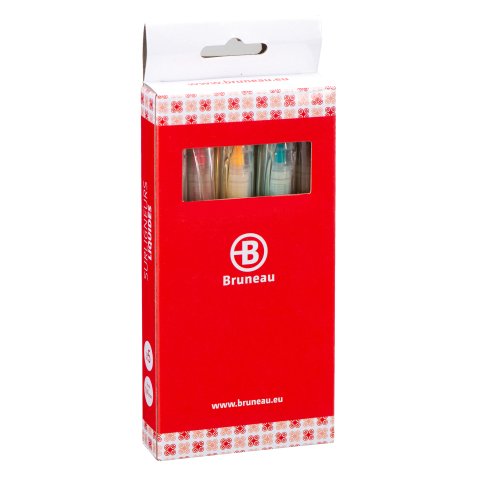 Markeerstift Bruneau assortiment pastelkleuren - hoesje van 5 stuks