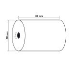 Papel térmico Exacompta 80 x Ø 56 x 12 mm x 44m 48 g 43804E 1 copia SBPA