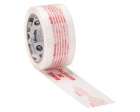 White Polypropylene packing adhesive tape, printed "Security tape", 45 µ, 50 mm x 66 m