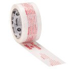 Ruban adhésif d'emballage Polypropylène blanc, imprimé "Bande de garantie", 45 microns, 50 mm x 66 m