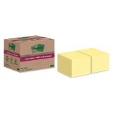 Sticky Recycled Yellow Pastel Super Sticky Post-it Notes - 70 Sheets Block