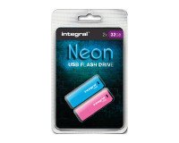 Pack de 2 memorias USB Integral Neon de 32 GB