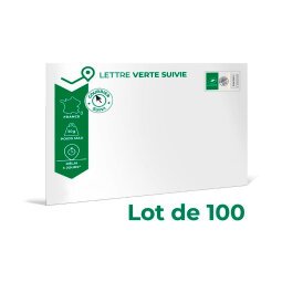 Enveloppe Prêt à poster Lettre Verte Suivie 162 x 229 mm (C5) 50 g- Paquet de 100