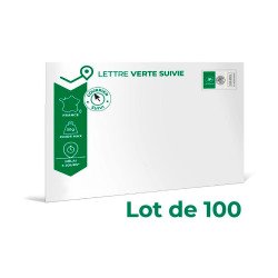 Lettre suivie Prêt-à-Poster 162 x 229 mm -50g- Paquet de 100