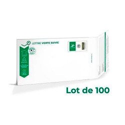 Enveloppe carton Prêt à Poster Lettre Suivie 140 x 230 mm Epaisseur 30 mm 500 g- Paquet de 100