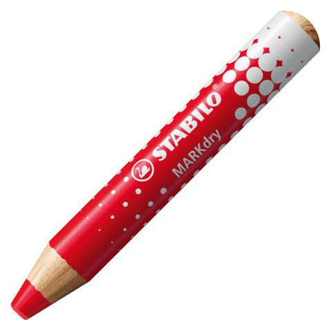 Lápiz marcador de pizarra de borrado en seco STABILO MARKdry Rojo