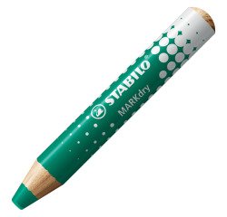 Lápiz marcador de pizarra de borrado en seco STABILO MARKdry Verde