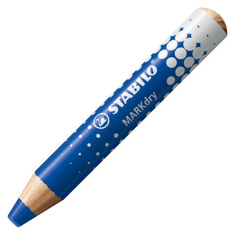 Lápiz marcador de pizarra de borrado en seco STABILO MARKdry Azul