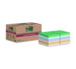 Notes recyclées couleurs Super Sticky Post-it - bloc de 70 feuilles