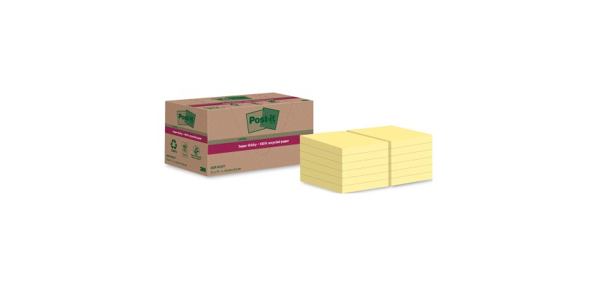 Notes jaunes pastel Super Sticky Post-it - bloc de 70 feuilles