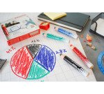 Crayon marqueur effaçable à sec Stabilo MARKdry - Etui de 4