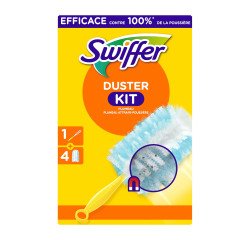 Plumero atrapapolvo Swiffer Duster - Kit con mango y 4 recambios