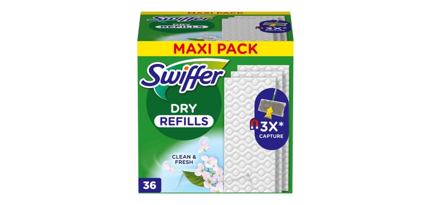 Lingettes sèches Swiffer Dry - Boite de 36