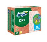 Lingette sèche dépoussiérante bois et parquet Swiffer Dry - Paquet de 16