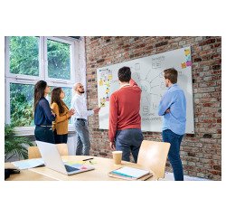 Tableau blanc Impression Pro acier laqué - 120 x 90 cm - Nobo