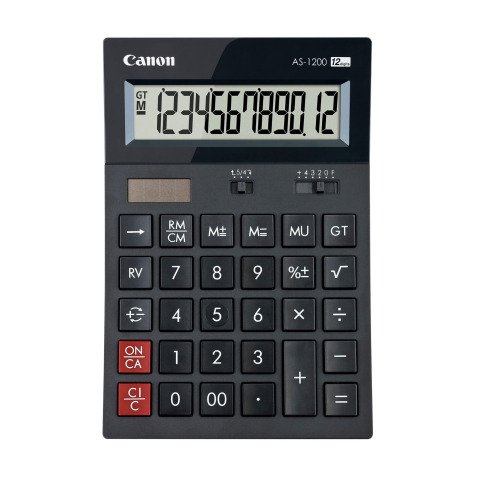 Calculadora de escritorio Canon AS-1200 - 12 dígitos