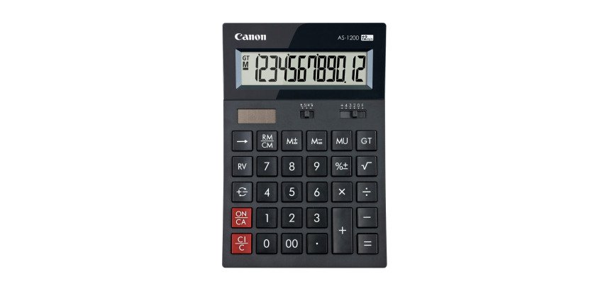 Calculatrice de bureau Canon AS-1200 - 12 chiffres