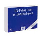Pack 100 fichas lisas Mariola Nº1 65x95 mm