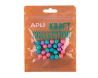 Agujas de señalizar push pins de colores surtidos Kraft Collection Apli - Bolsa de 25