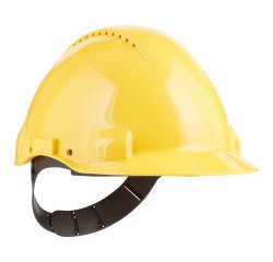 Casco de seguridad ventilado, arnés ajustable 3M G3000