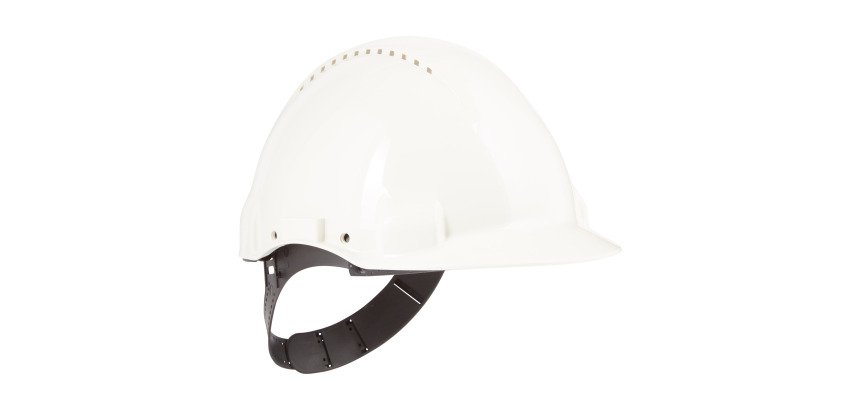 Casque de sécurité ventilé, harnais ajustable 3M G3000