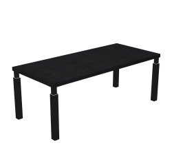 Florida 4 executive desk with 4 square section steel legs, d 90 x h 76.2 cm